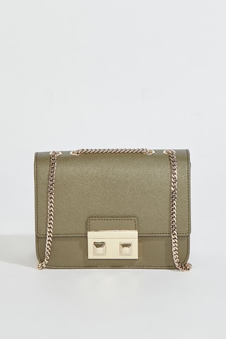 Sac bandoulière en cuir Bella Mini - Kaki