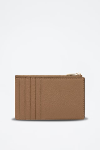 Porte-cartes en cuir Camelia - Taille M - Marron