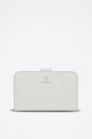 Portefeuille en cuir Camelia  - Taille M - Blanc