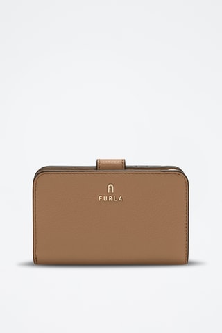 Portefeuille en cuir Camelia - Taille M - Marron