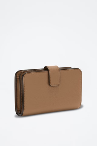 Portefeuille en cuir Camelia - Taille M - Marron