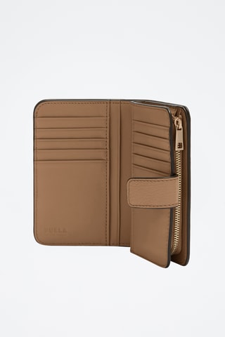 Portefeuille en cuir Camelia - Taille M - Marron