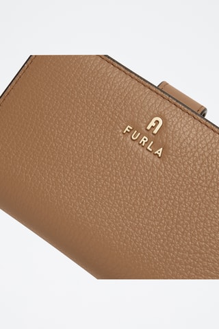 Portefeuille en cuir Camelia - Taille M - Marron