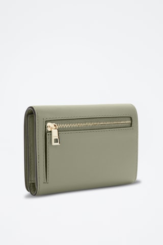 Portefeuille en cuir Sfera - Taille M - Vert sauge