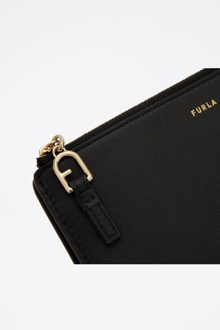 Portefeuille en cuir Nuvola Continental - Noir