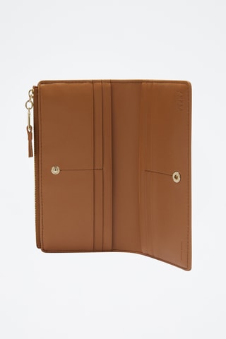 Portefeuille en cuir Nuvola Continental - Marron