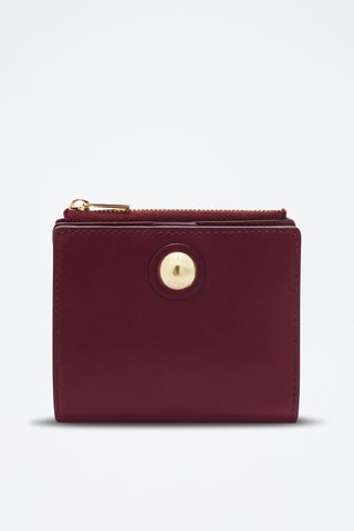 Portefeuille en cuir Sfera - Taille S - Bordeaux