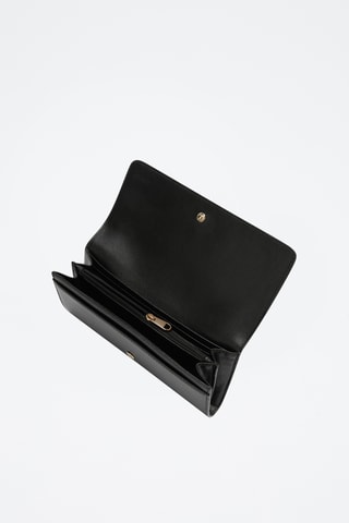 Portefeuille en cuir Meti - Taille XL - Noir