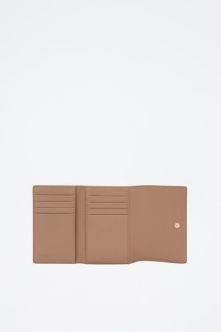 Portefeuille en cuir Nuvola - Taille M - Taupe