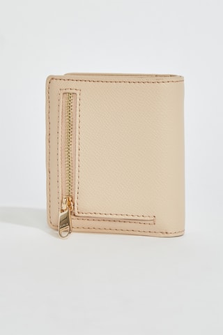 Portefeuille en cuir Gardenia - Taille S - Beige