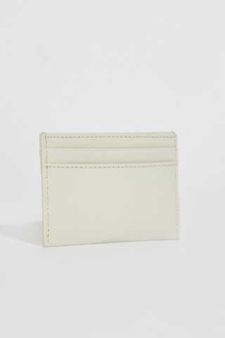 Porte-cartes en cuir Gardenia - Blanc