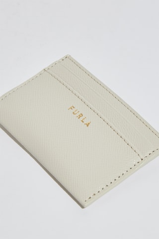 Porte-cartes en cuir Gardenia - Blanc