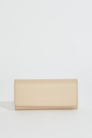 Portefeuille en cuir Gardenia - Taille L - Beige