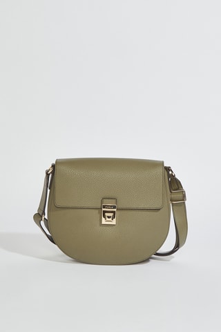 Sac bandoulière en cuir Glenn - Taille S - Kaki