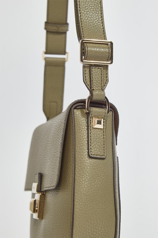 Sac bandoulière en cuir Glenn - Taille S - Kaki