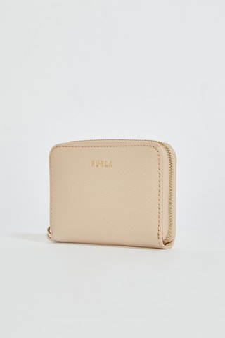 Portefeuille en cuir Gardenia - Taille S - Beige