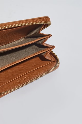 Portefeuille en cuir Gardenia - Taille S - Marron