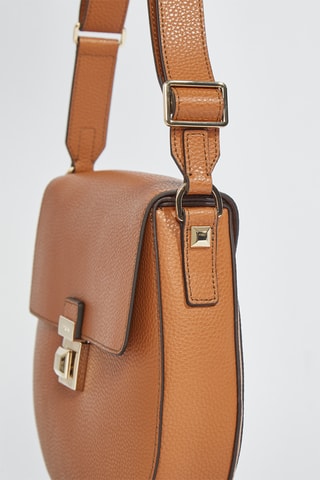 Sac bandoulière en cuir Glenn - Taille S - Marron