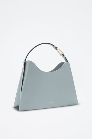 Sac à main en cuir Nuvola - Taille L - Bleu clair