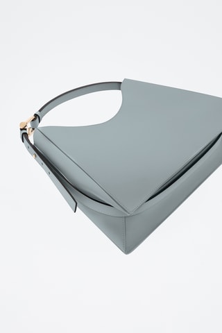 Sac à main en cuir Nuvola - Taille L - Bleu clair