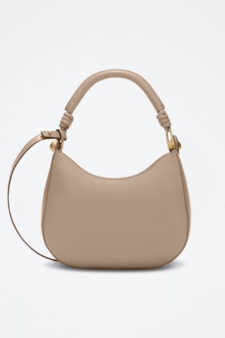 Sac porté épaule en cuir Sfera - Taille S - Taupe