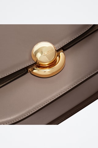 Sac bandoulière en cuir Sfera - Taille S - Mauve