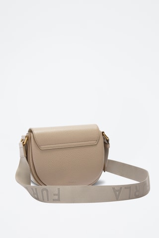 Sac bandoulière en cuir Lotus Mini - Beige