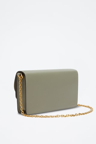 Sac bandoulière en cuir Sfera - Taille S - Vert sauge