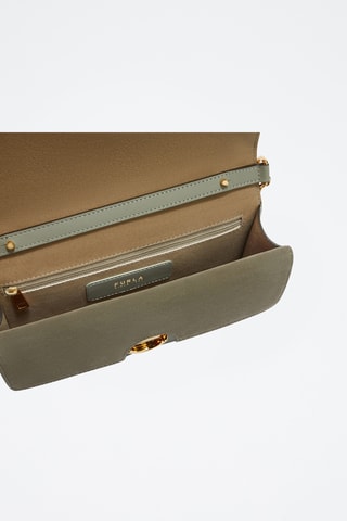 Sac bandoulière en cuir Sfera - Taille S - Vert sauge