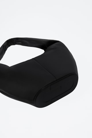 Sac porté épaule en cuir Ring - Taille S - Noir