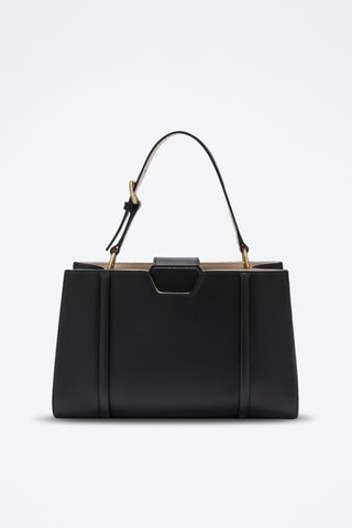 Cabas en cuir Riva - Taille M - Noir