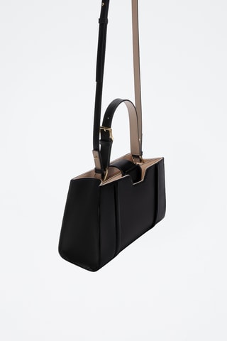 Cabas en cuir Riva - Taille M - Noir