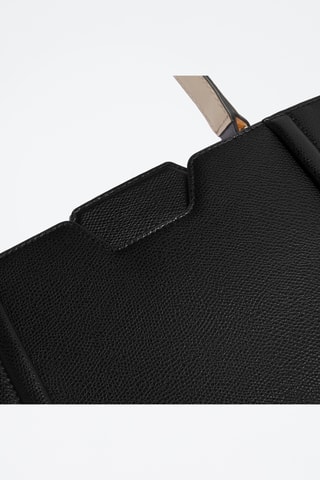 Cabas en cuir Riva - Taille M - Noir