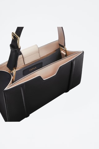 Cabas en cuir Riva - Taille M - Noir