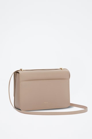 Sac bandoulière en cuir Meti - Taille S - Beige