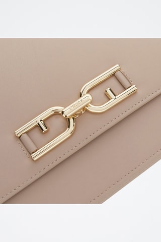 Sac bandoulière en cuir Meti - Taille S - Beige