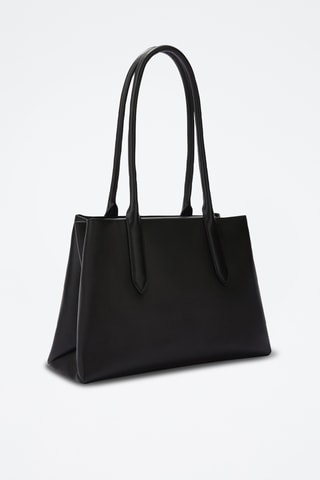 Cabas en cuir Meridiana - Taille M - Noir