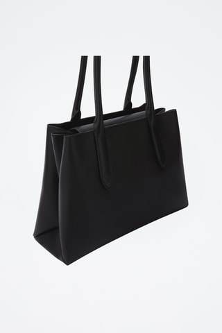 Cabas en cuir Meridiana - Taille M - Noir