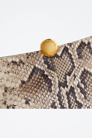 Sac porté épaule en cuir Sfera Soft - Taille L - Beige