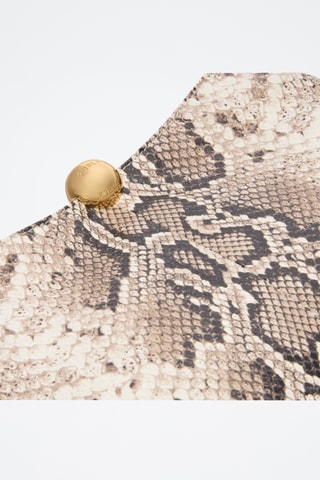 Sac porté épaule en cuir Sfera Soft - Taille M - Beige