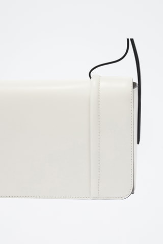 Sac bandoulière en cuir Riva - Taille S - Blanc