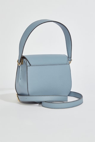 Sac bandoulière en cuir Gardenia Mini - Bleu clair