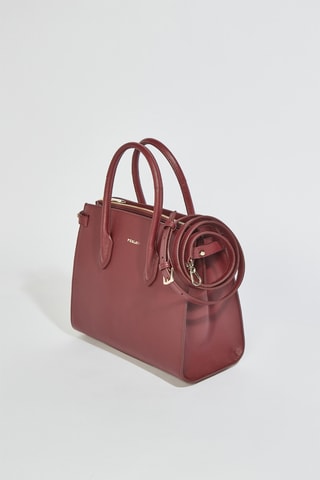 Cabas en cuir Gardenia - Taille S - Bordeaux