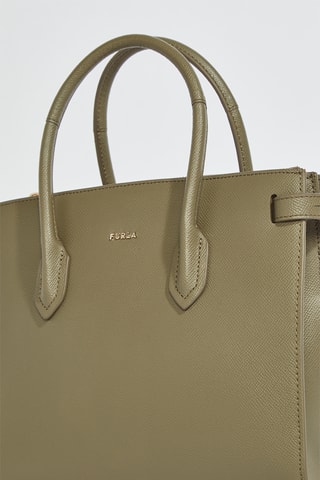 Cabas en cuir Gardenia - Taille S -  Kaki