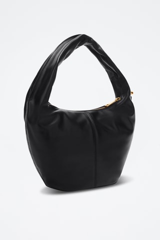 Sac à main en cuir Ring Mini - Noir