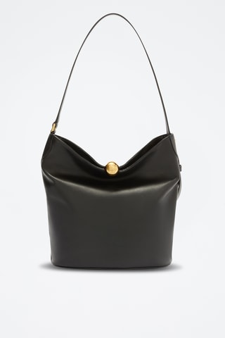 Sac seau en cuir Sfera Soft - Taille M - Noir