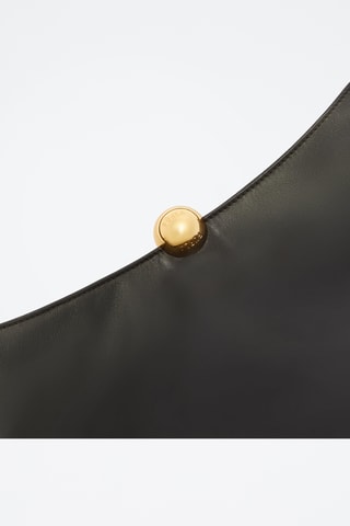 Sac seau en cuir Sfera Soft - Taille M - Noir