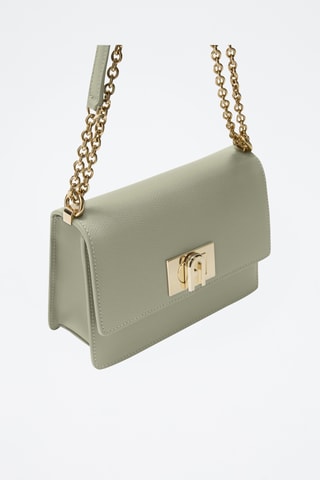 Sac bandoulière en cuir - Vert d’eau