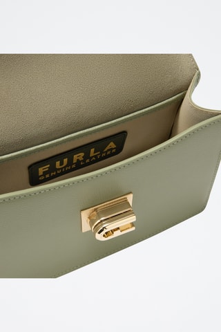 Sac bandoulière en cuir - Vert d’eau