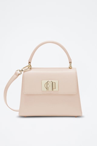 Sac à main en cuir de veau - Rose poudré